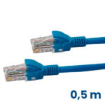 Patch cord Cat5e 0,5 m azul