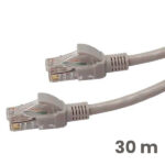 Patch cord Cat6 30 m gris