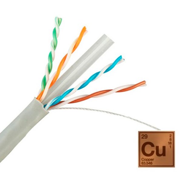 1_1711745213000 Cable de red interior Cat6, 24 AWG, 100% cobre, 4x2x0,52, caja de 305 mts. - Imagen 1
