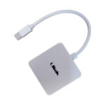Adaptador multipuerto mini display port a VGA/HDMI/DVI