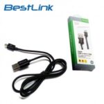 Cable cargador y sincronizador micro USB 1 metro color negro
