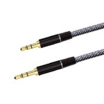 Cable de audio 1,2 mt color negro caja retail