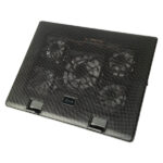 Cooler para notebook 12 -17″, 5 ventiladores de alto rendimiento con velocidad ajustable