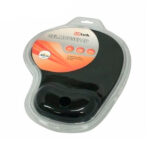 Mousepad de Gel con bordes tejidos, 200*232*3mm formato blister color negro