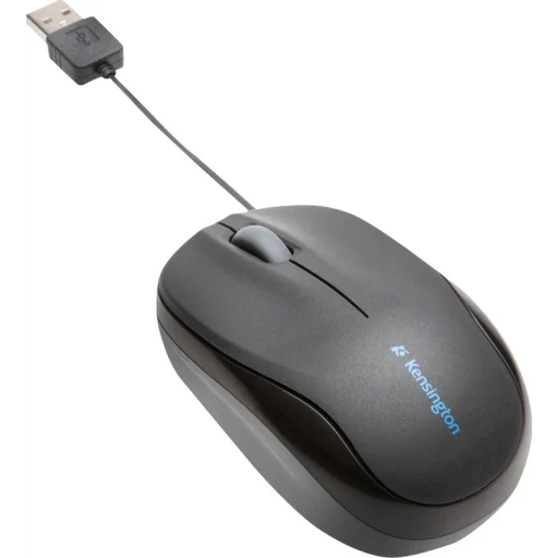 1_1735488288000 Mouse Alámbrico Kensington Pro Fit Cable Retractil Óptico 2 botones USB Negro - Imagen 1