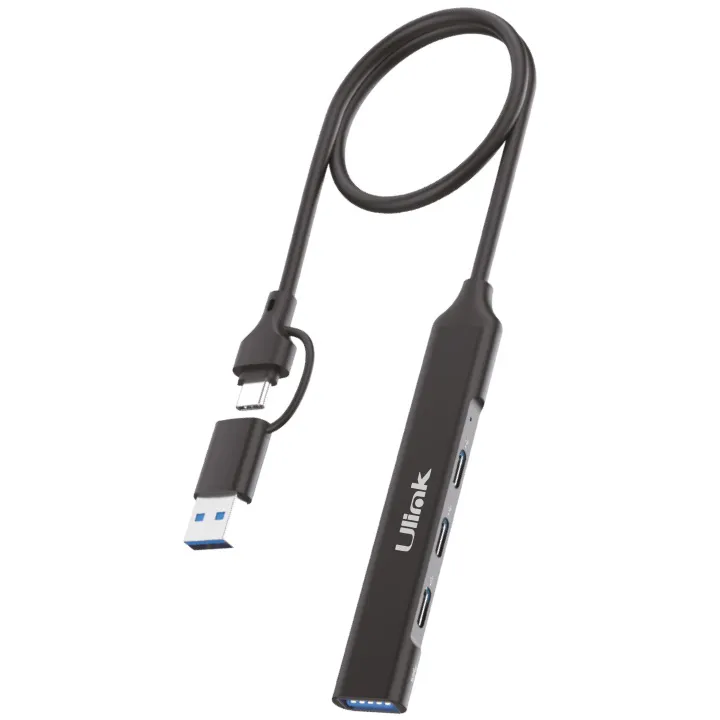 1_1739999309000 HUB 4 puertos USB 3.0 A/C de 3xUSB C + 1xUSB3.0 , aluminio UL-HUBAC204 - 0060163 - Imagen 1