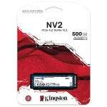Unidad SSD Kingston NV3 500GB M.2 22*80 PCIe4x4 NVMe Lec5000MB/s Esc3000MB/s