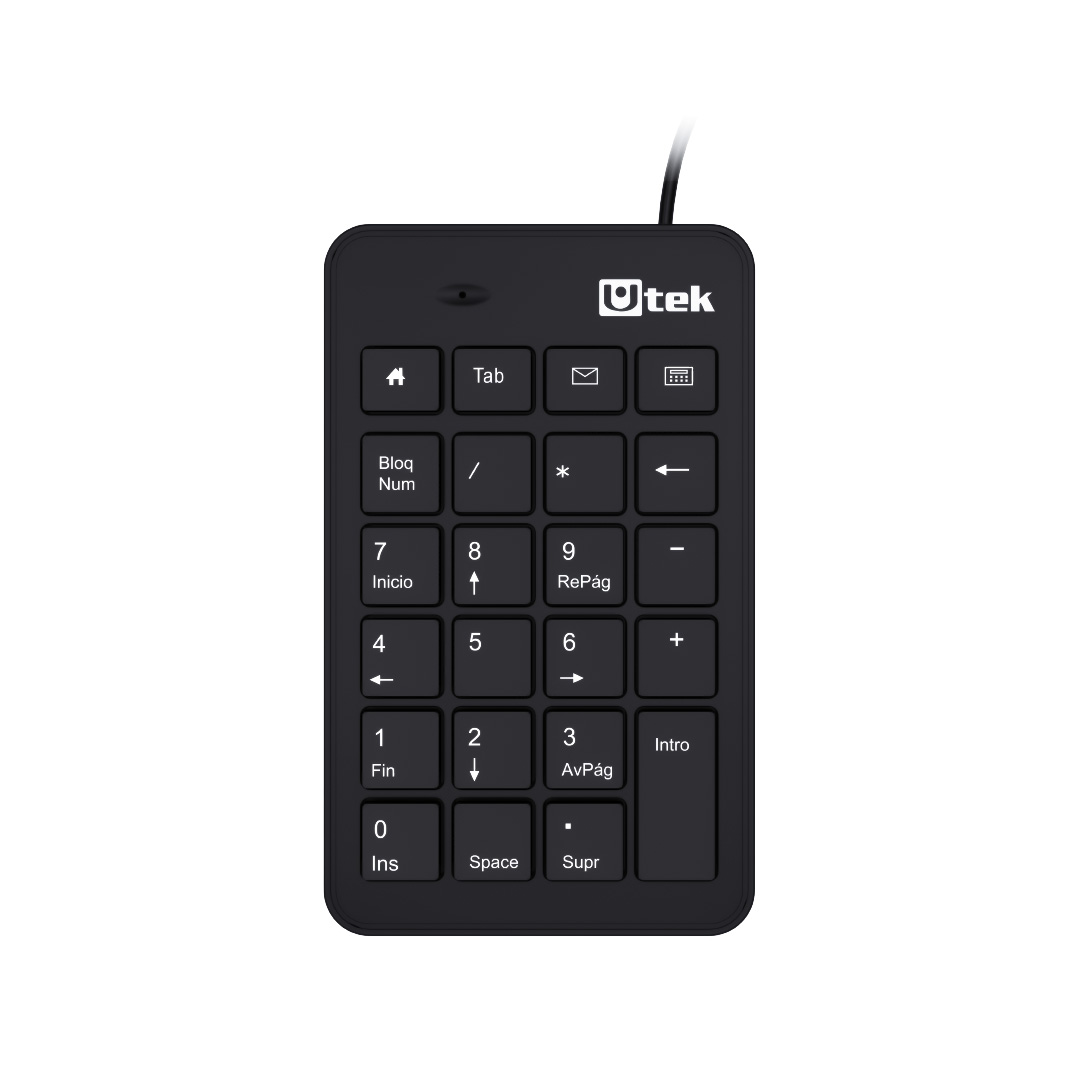 1_1740065796000 Teclado numérico USB multimedia 23 botones / mod. UT-KBN700U - Imagen 1