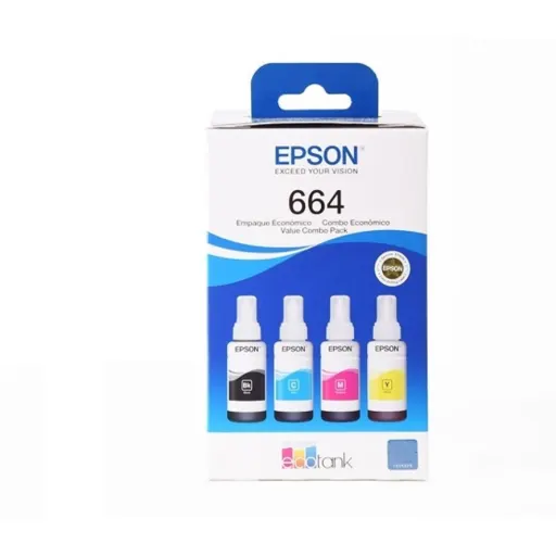 1_1740425664000 Juego de tintas T664 / Pack de 4 unidades - Imagen 1