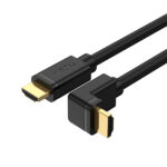 Cable HDMI a HDMI 3 mts con angulo de 90º , v2.0, color negro , 4k@60hz