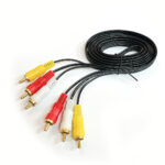 Cable de audio 3 RCA a 3 RCA macho macho de 1,8 m