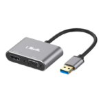 Adaptador USB 3.0 HDMI + VGA aluminio