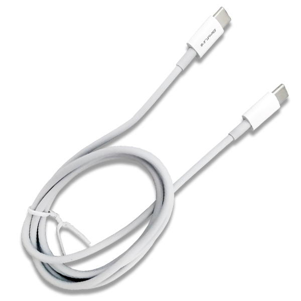 1_1740659090000 Cable de carga rápida de USB C a USB C de 3amp, color blanco, 1 mt / BL-CH600PD3 - Imagen 1