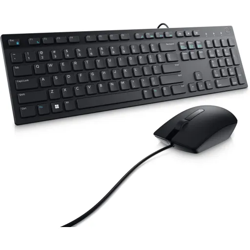 1_1741341985000 Kit Teclado Mouse Alámbrico Dell KM300C Conectividad USB Cable 1.8 mts Negro - Imagen 1