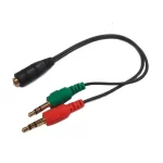 Cable De Audio Macrotel Hembra 2 Plug 3.5mm Macho