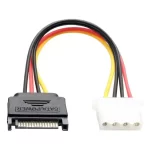 Cable Adaptador Alimentacion Sata 15 Pin Macho A Molex