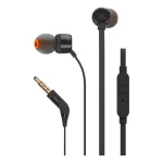 Audífonos Alámbricos InEar JBL Tune 110 Cableado 1 Botón Jack 3.5mm Color Negro