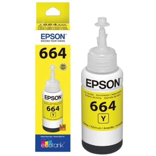1_1747945555000 Botella de Tinta Original Epson 664 (T664120-AL) Amarillo 70ml L200/L110/L210/L355 - Imagen 1