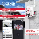 Cámara de Seguridad Wifi Exterior Impermeable Zeker 2mp 5g