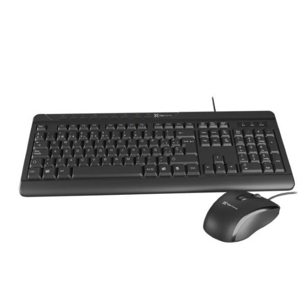 1_1750804348000 KlipX Combo teclado+mouse alambrico ESP USB - Imagen 1