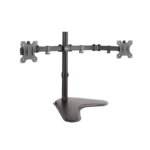 KlipX Soporte doble monitor 13-32" base giro/180 Rot/360