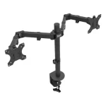 Soporte P/2 Monitores 13 A 32' C/prensa Klipxtreme