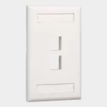 Placa Frontal 2 Puertos Keystone Panduit NK2FIWY Blanco