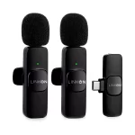 Microfono Solapa Inalambrico  Linkon , Negro, Entrada USB C