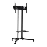 Soporte Tv Base Pedestal Rueda Televisores Movil 32 A 65p D Color Negro