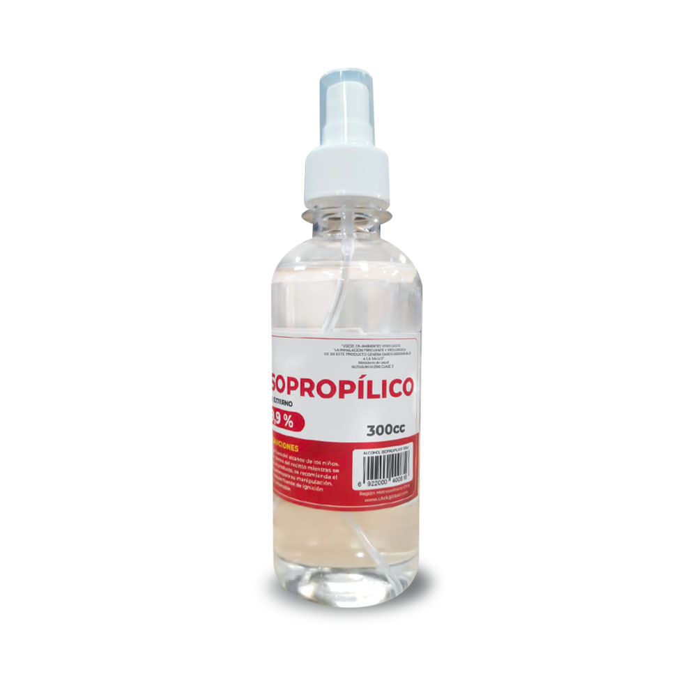 1_1767899911000 Alcohol Isopropílico 300cc Utek 99.9% Pureza - Imagen 1
