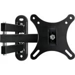 Soporte de pared para televisión, brazo movil de 10'' - 32'' color negro (para instalación en pilar de pared)