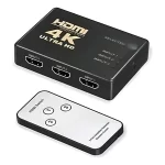 Switch HDMI Stck 3x1 Negro 1080p 60Hz Conmutación Automática Remoto