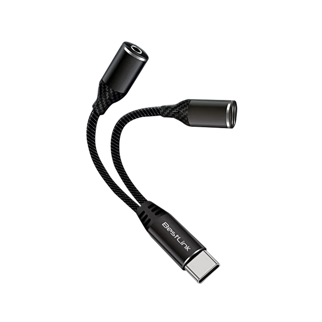 1_1776356819000 Adaptador USB C a USB C + audio 3,5mm tipo Y - Imagen 1
