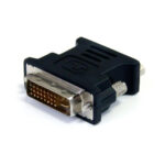 Adaptador de video DVI macho 24 + 1 a VGA hembra