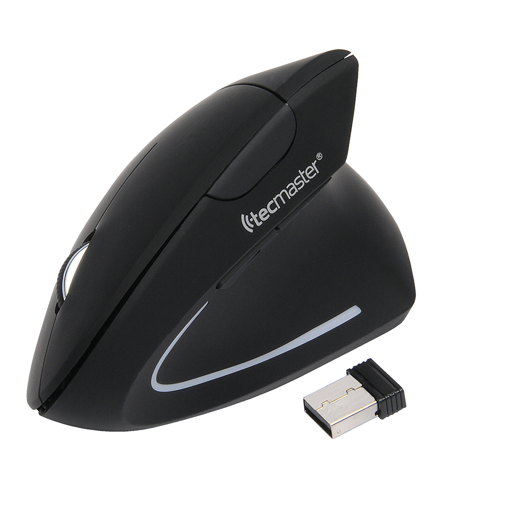 1_1780684158000 Mouse vertical Dual Wireless / Bluetooth / Recargable / Tipo C / Negro - Imagen 1