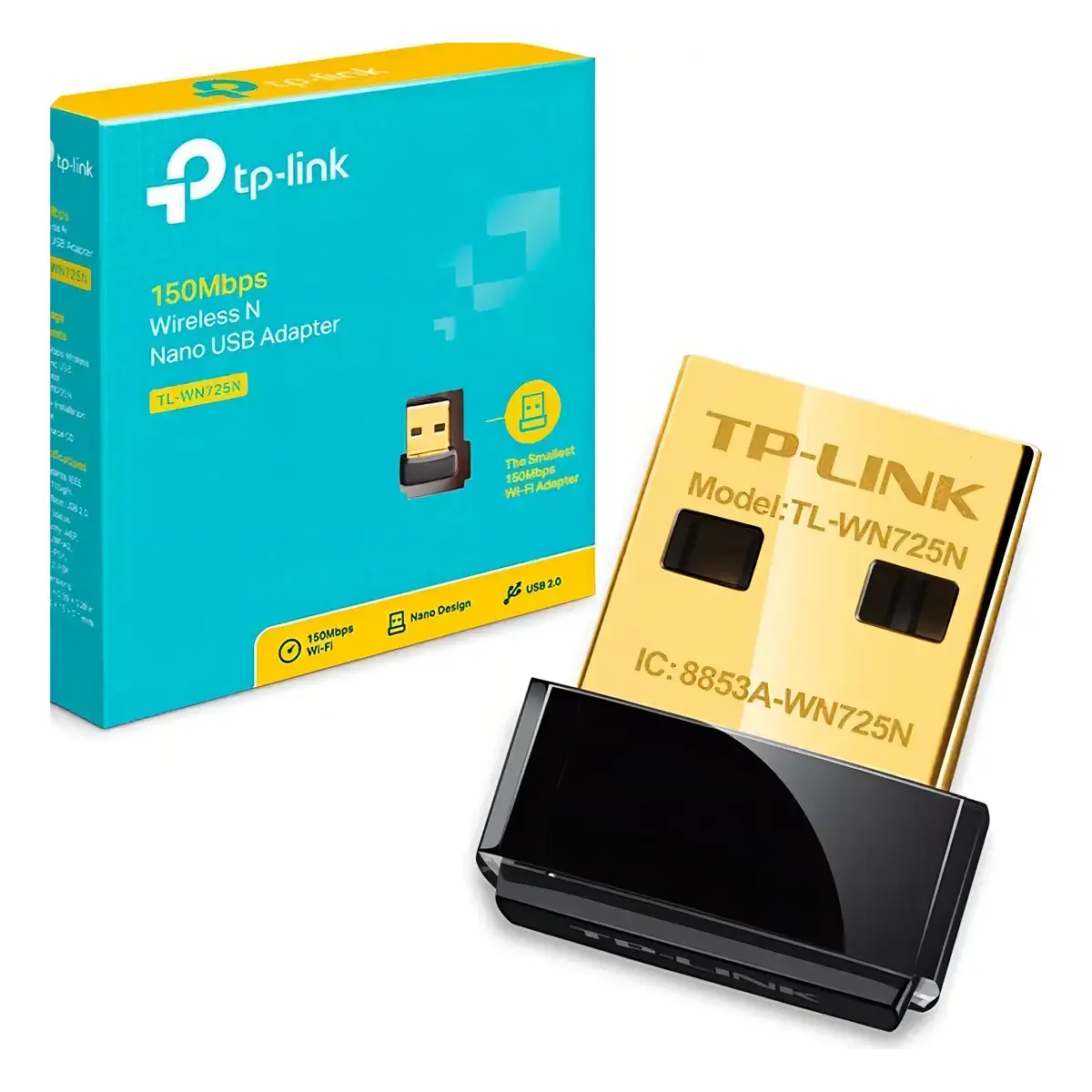 1_1782237603000 Adaptador Wifi Usb Nano Inalámbrico 150mbps Wn725n TP-LINK - Imagen 1