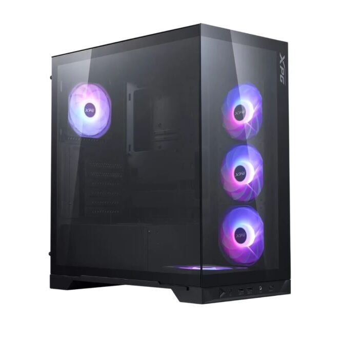 1_1787239472000 GABINETE XPG INVADER X BTF ATX 5 VENT. ARGB NEGRO - Imagen 1