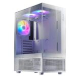 GABINETE XPG INVADER X MINI ATX 5 VENT ARGB BLANCO